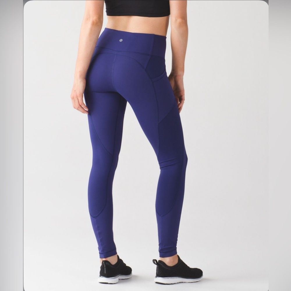 Lululemon all the right places leggings in hero blue size 6